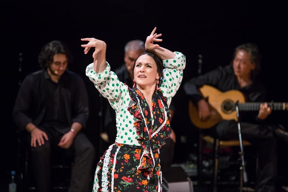 Flamenco guitarist Jose Tanaka performing live with artists from Spain